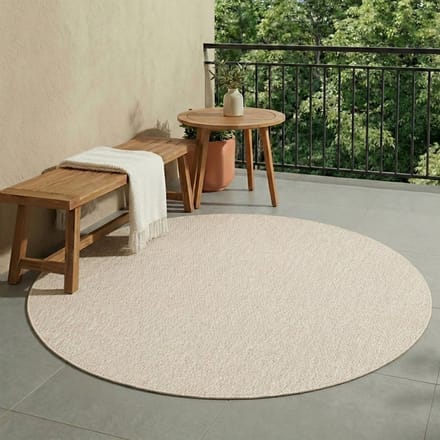 NATURL. Rond buitenkleed - Costa Zand | Zomerse budgettopper! - Ø 100cm