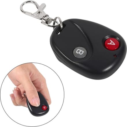Afstandsbediening Sleutel Garagepoort Deur Zender Draadloos 433MHz Plastic Zwart 2 Sleutels black