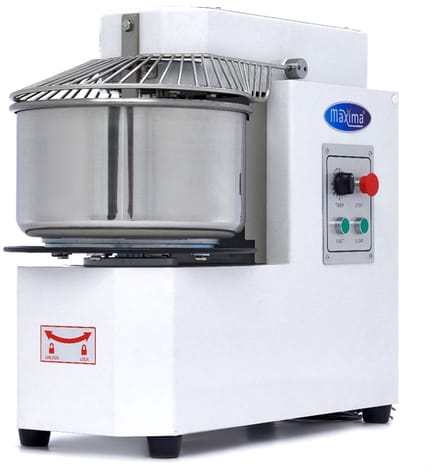 Spiraalkneder - 20 L - 12 Kg Deeg - 2 Snelheden - Uitneembare Kom