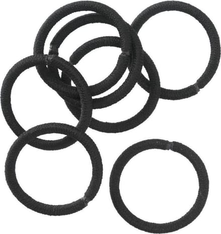 Haar elastiekjes - 20 stuks - zwart - elastiekjes voor het haar