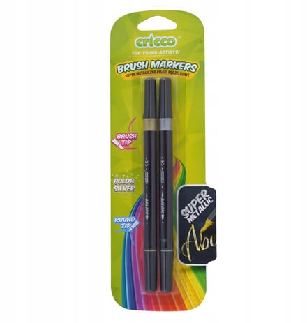 Cricco Metallic Brush Markers - 2 Kleuren