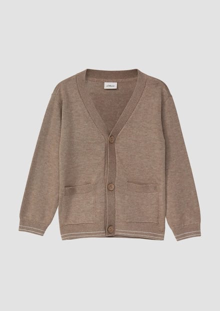 V-hals Brei Cardigan met knoopsluiting voor kinderen s.Oliver