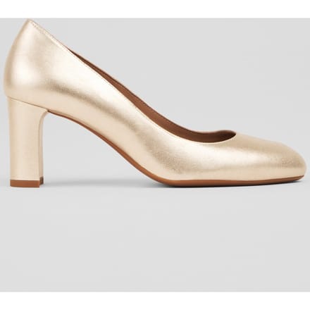 LK Bennett Cc Winola Round Toe Block Gold Größe: 36 | Pumps Outlet | Damen | Gelb