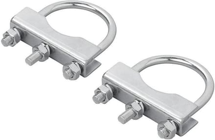 ProPlus U-beugel voor neuswielklem - staal - zilver - 60/70 mm - set van 2