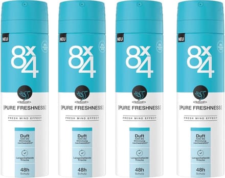8 x 4 Deo Spray No 19 - Pure Freshness - 4 x 150 ml