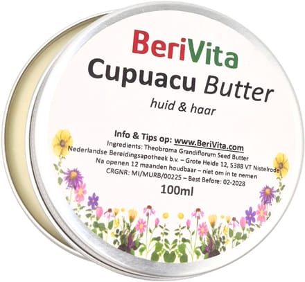 Cupuacu Butter 100ml - Ongeraffineerd - Pure, Onbewerkte Cupuacu Boter - Huid & Haren