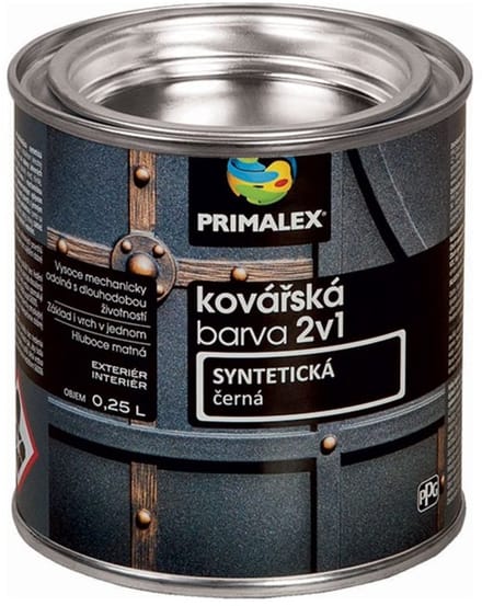 Primalex Smidseverf 2v1 0,25l, Zwart