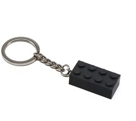LEGO Sleutelhanger – Donker Grijs Bouwblokje – Iconisch Bricks Design – Perfect Cadeau voor Bouwliefhebbers