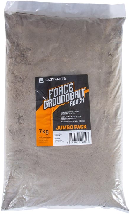 Ultimate Force Baits Lokvoer Dark Roach (7kg) - Lokvoer