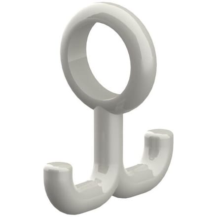 Megabad Profi Collection Silver Age System Double Coat Hook 9.8 x 8.5 cm 0362120067