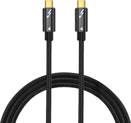 Thunderbolt 4 - USB-C naar USB-C adapter kabel - 40 Gbps - USB 4.0 - 8K - 1 meter - Zwart - Provium