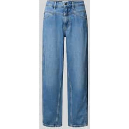 Losse & Ontspannen Jeans enkel lengte gewassen vrouw COMMA