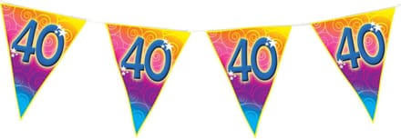 ESPA - 40 jaar kleurrijke verjaardagsslinger