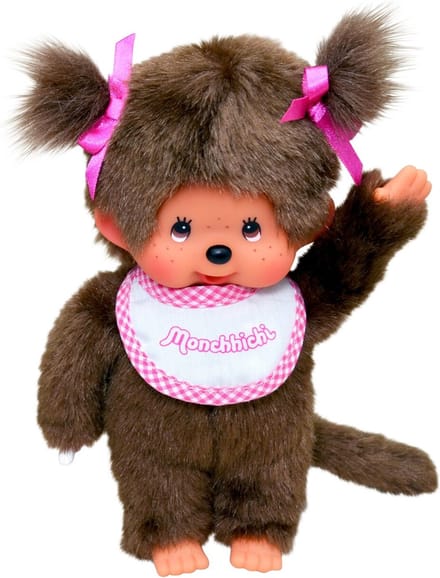 Monchhichi | Meisje Met Slab Roze 20cm