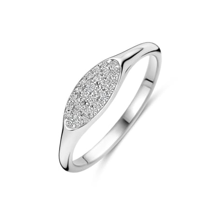 Gerhodineerd Zilver Ring Met Zirkonia 1339269