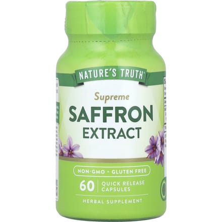 Nature'S Truth, Supreme Saffraan Extract, Snel Oplosbare Capsules, 60 (88,5 mg per capsule)