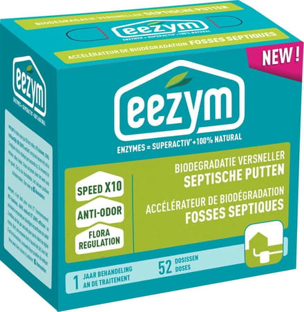 Eezym - Biodegradatie Versneller - Septische putten - 52 dosissen (1 jaar)