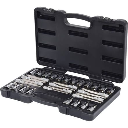 KS Tools CHROME+ - Dopsleutelset - 32-delig - 1/2 inch - Chroom-Vanadium