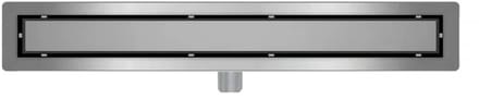 DutchLine - Douchegoot met flens en tegelrooster - RVS - 900x70mm
