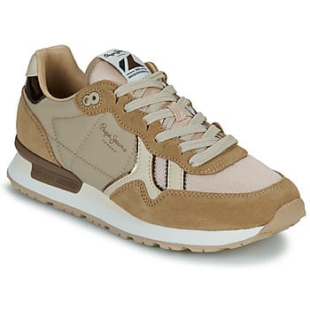 Pepe Jeans Brit Mirror Schoenen Beige EU 36 Vrouw