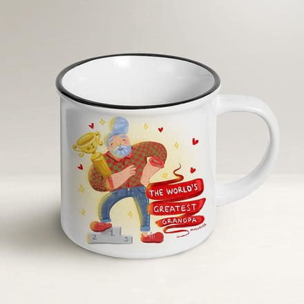 Gravuresmok voor Grootvader - Beste Opa Cadeau met Wenskaart