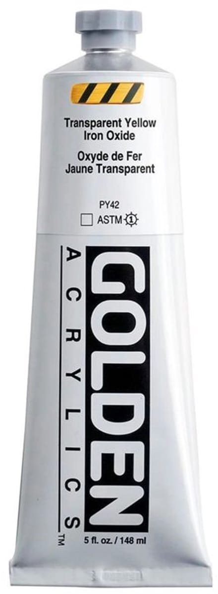 Golden Heavy Body Acrylverf Transparant Gele IJzeroxide 148 ml