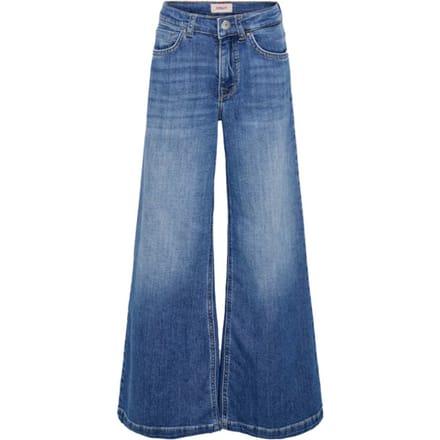 ONLY - KOGCALIFORNIA wide flared broek - Blauw - Maat 152