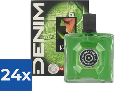 Denim Aftershave Men - Musk 100 ml - Voordeelverpakking 24 stuks