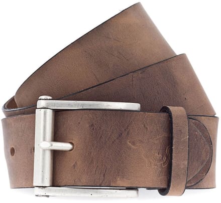 MUSTANG Leren riem Leather Belt 4.5 W100 Mid Brown bruine