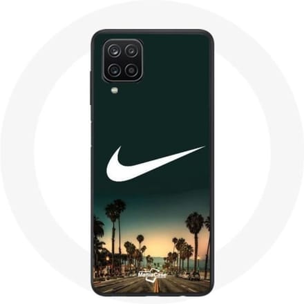 Coque - Maniacase - Samsung Galaxy A12 - Souple - Nike logo palmier miami - Vert