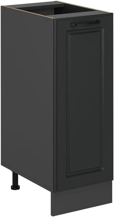 Apothekerskast 30 cm Antraciet Landhuis - Keukenvloer Design