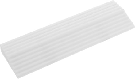 Drempelhelling Mat - Toegang Oprit - Robotstofzuiger Hulp - Antislip Rubber - 17 x 5 cm - Wit
