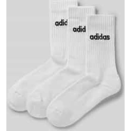 adidas Sportswear Linear Gevoerde Sokken 3 Paar - Unisex - Wit- 37-39