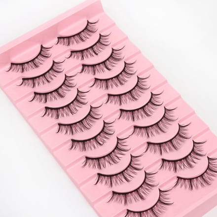 10 paar Nepwimpers-3D set valse wimpers - driedimensionaal effect - nieuwste mode - 14 mm extra lang