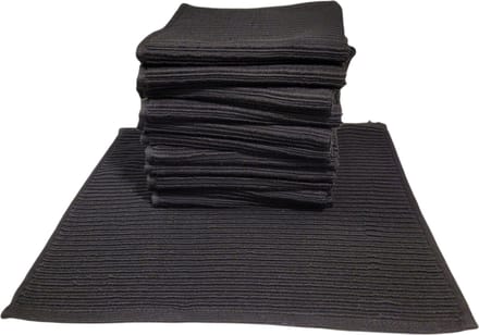 Livello Katoenen Vaatdoek Zwart - set van 12