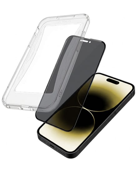Anti-Spy Screenprotector - Geschikt voor Apple iPhone 14 Pro Max - Met Installatie Kit - Flexibel Glas - Privacy Beschermglas - Tempered Glass - Screen Protector