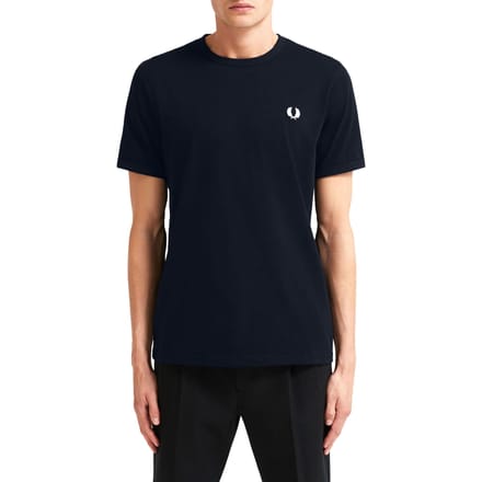 Fred Perry Ringer T-Shirt Navy - Maat S - Heren - Casual T-shirts