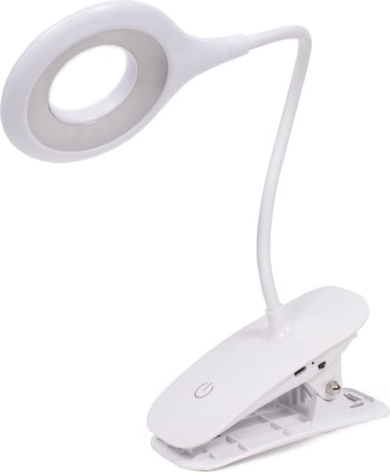 Benson Oplaadbare LED-lamp met klem - 3 dimstanden - 3 watt - flexibele hals