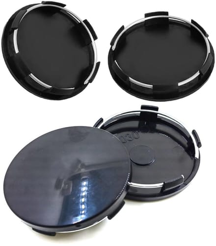 Dailygoods - 4 Stuks Universele Wielnaafdoppen van Hoogwaardig ABS