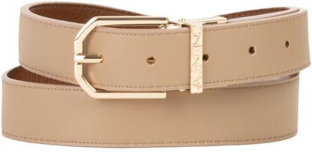 VALENTINO riem Double Belt W75 Beige / Cuoio Oro Lichtbruin bruine