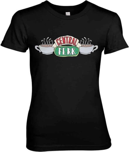 Friends Dames Tshirt -S- Central Perk Zwart