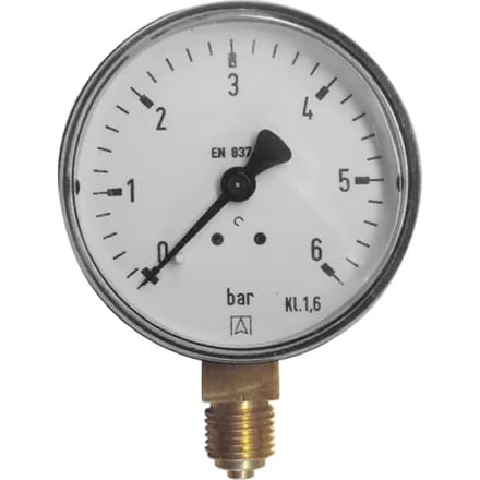Go By Van Marcke Manometer Ø63mm Universeel 0-6 Bar 1/4"m