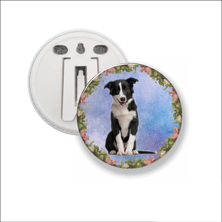 Button Met Clip - Hond