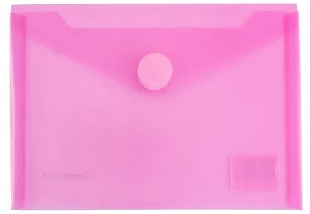 Enveloptas Foldersys A6 PP transp rood