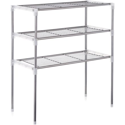 3-laags multifunctionele keukenopslagrek magnetronovenrek 3-Tier gray