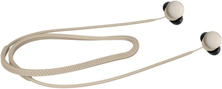 kwmobile Strap Compatible with Google Pixel Buds Pro 2 - Silicone Cord Holder for Wireless Earphones - Beige