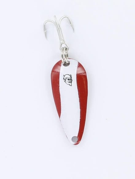 Vis Aas - Spinner Lepel - Vissen - Uniek Wobbel Effect - 0.8 oz - Rood Wit