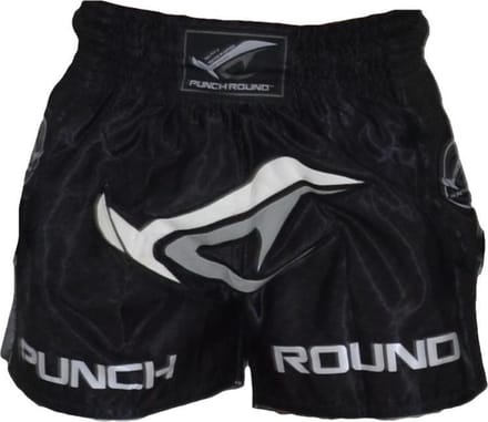 PunchR NoFear Kickboks Muay Thai Shorts Zwart Grijs - M