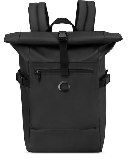 DELSEY ELEMENT 2.0 Rolltop Rugzak 15,6 inch Laptopvak - Waterafstotend - Zwart