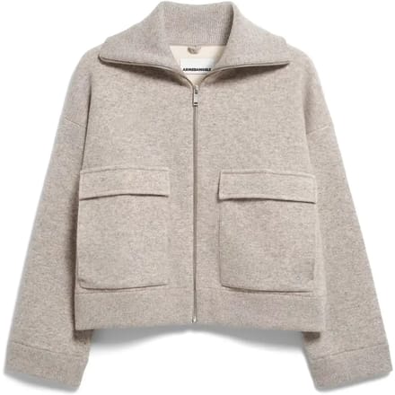 oversized bomberjack van katoenmix model 'COTTON-WOOL KNIT'